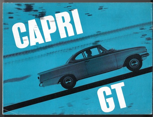 Ford capri 1500 1963 1964 - capri, gt