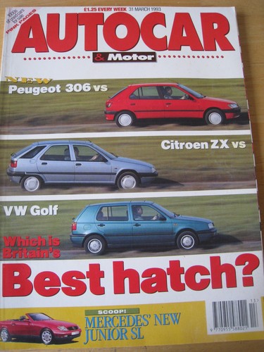 Autocar mar 1993 peugeot 306 - mar,