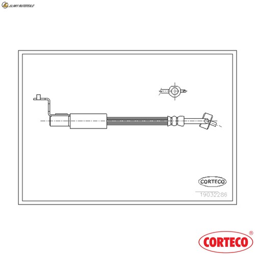 Brake hose 19032286 for - brake,