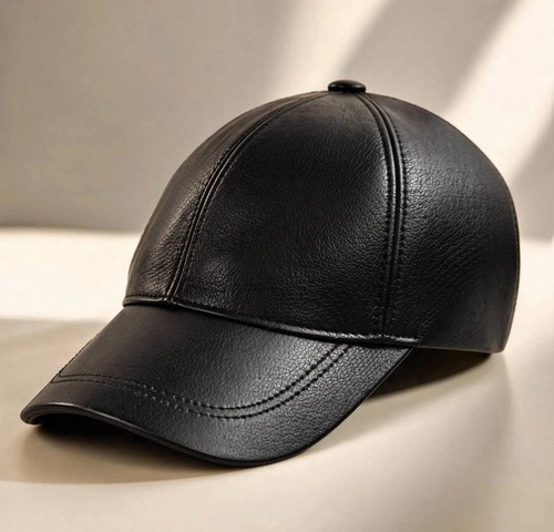 Genuine vintage leather black - genuine,