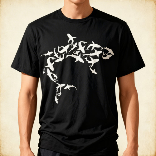 Great white shark - white,