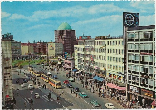 Postcard hanover tram - postcard,