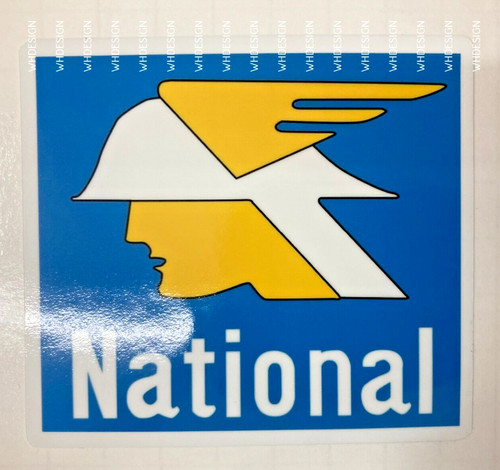 National vintage style sticker - vintage,