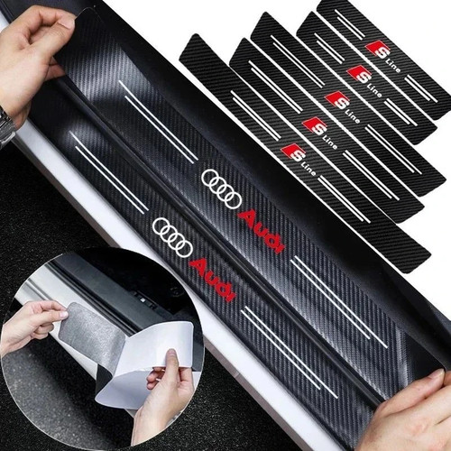 Carbon fiber car door plate - carbon,