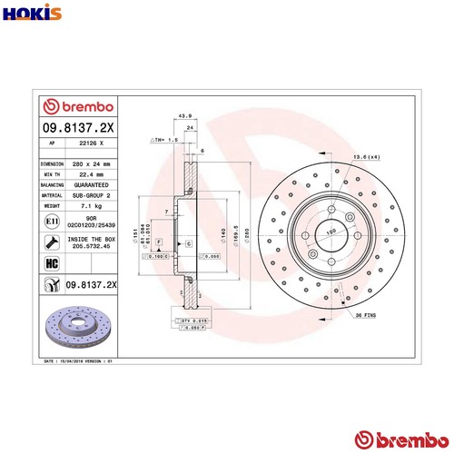 Brake disc 8137 2x for - 2x,