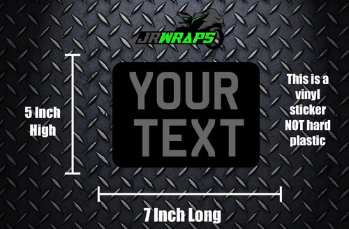 Motorbike number plate - number,