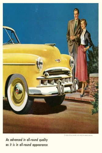 1950s classic car ad - 1950s,