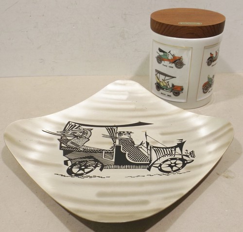 Vintage car pottery - vintage,