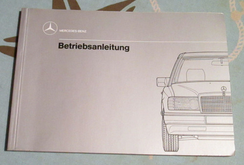 Mercedes owners manual 124 - manual, w
