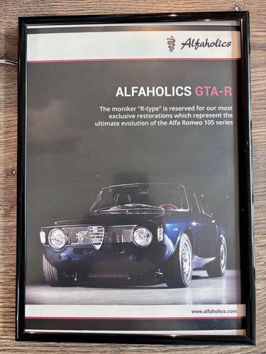 Framed original alfa romeo gta - romeo,