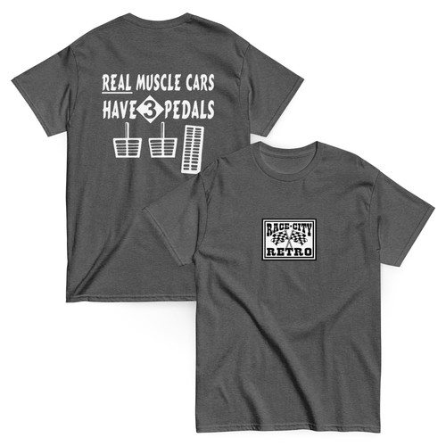 Real muscle cars have - muscle, pedals